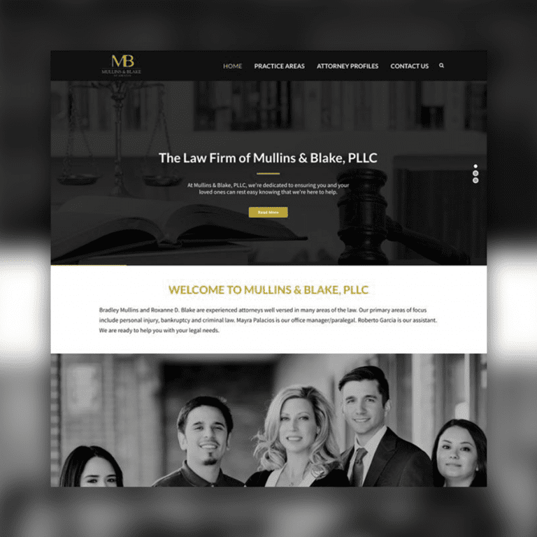 Web Design for Mullins & Blake | Simplemachine