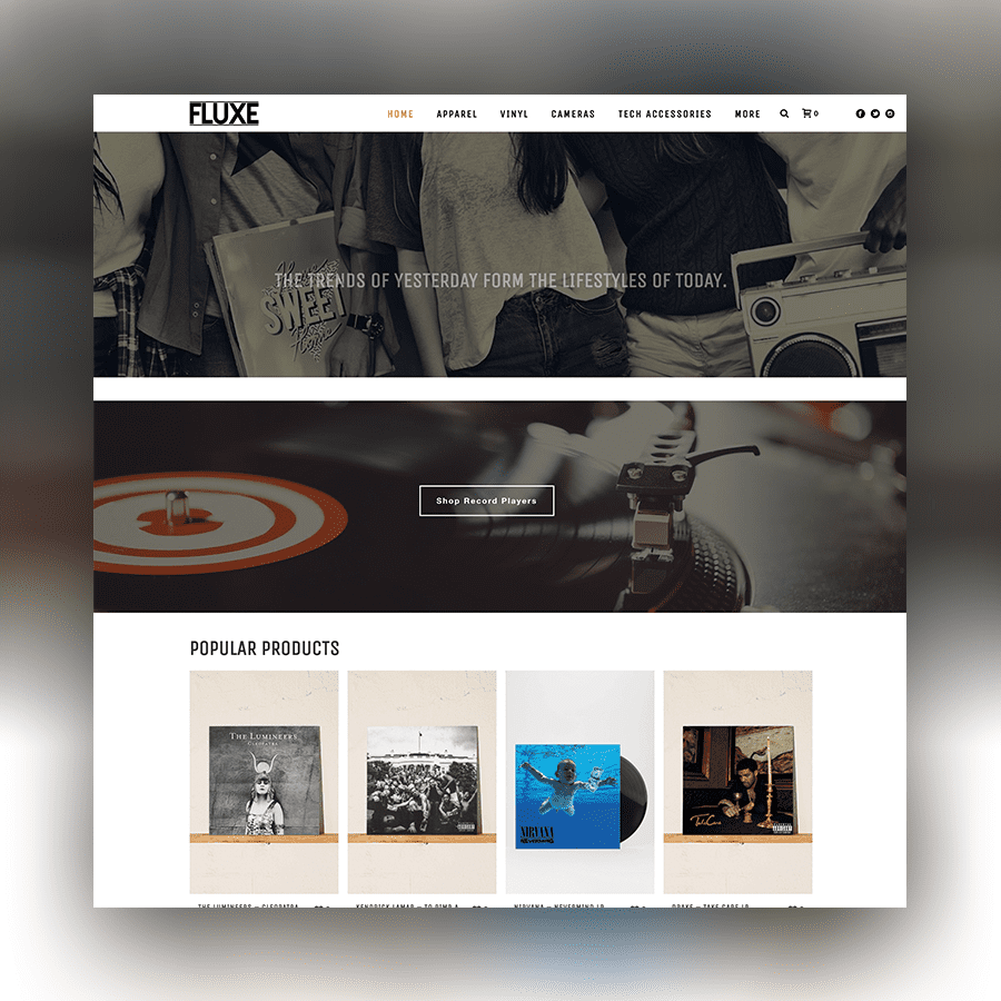 Fluxe Vintage | Web Design