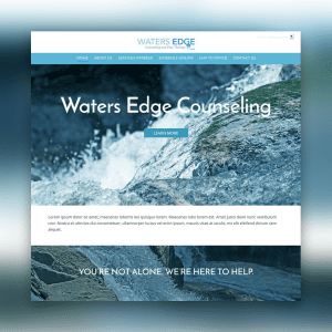 Web Design for Waters Edge Counseling provided by Simplemachine