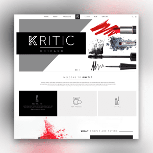 Web Design for Kritic Beauty made by SimpleMachine