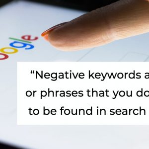 Negative Keywords | Google AdWords