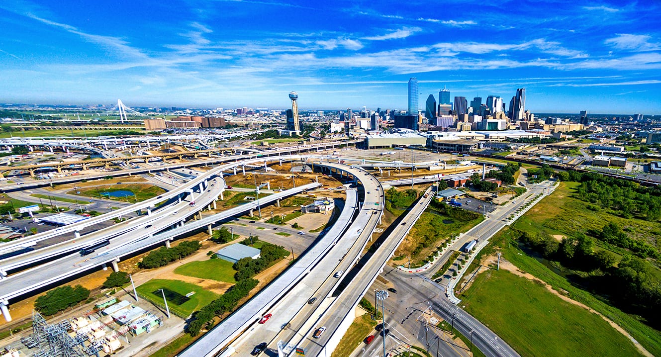 Panorama of Dallas Highways