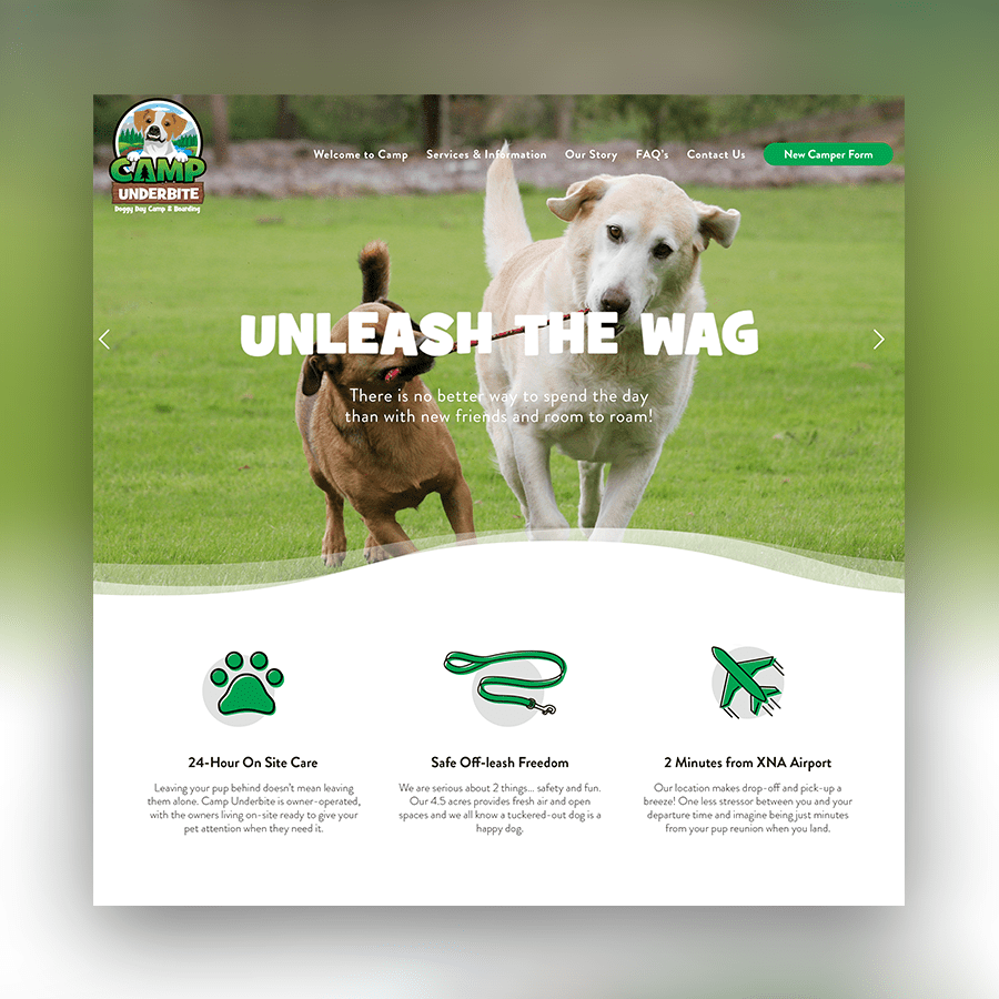 Camp Underbite | Simplemachine Website Design