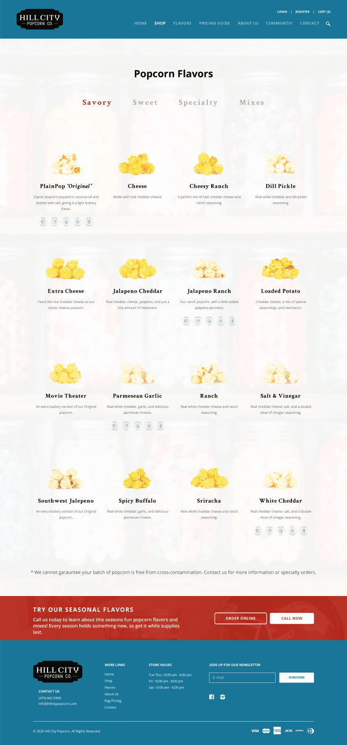 Hill City Popcorn Responsive Web Design | Simplemachine
