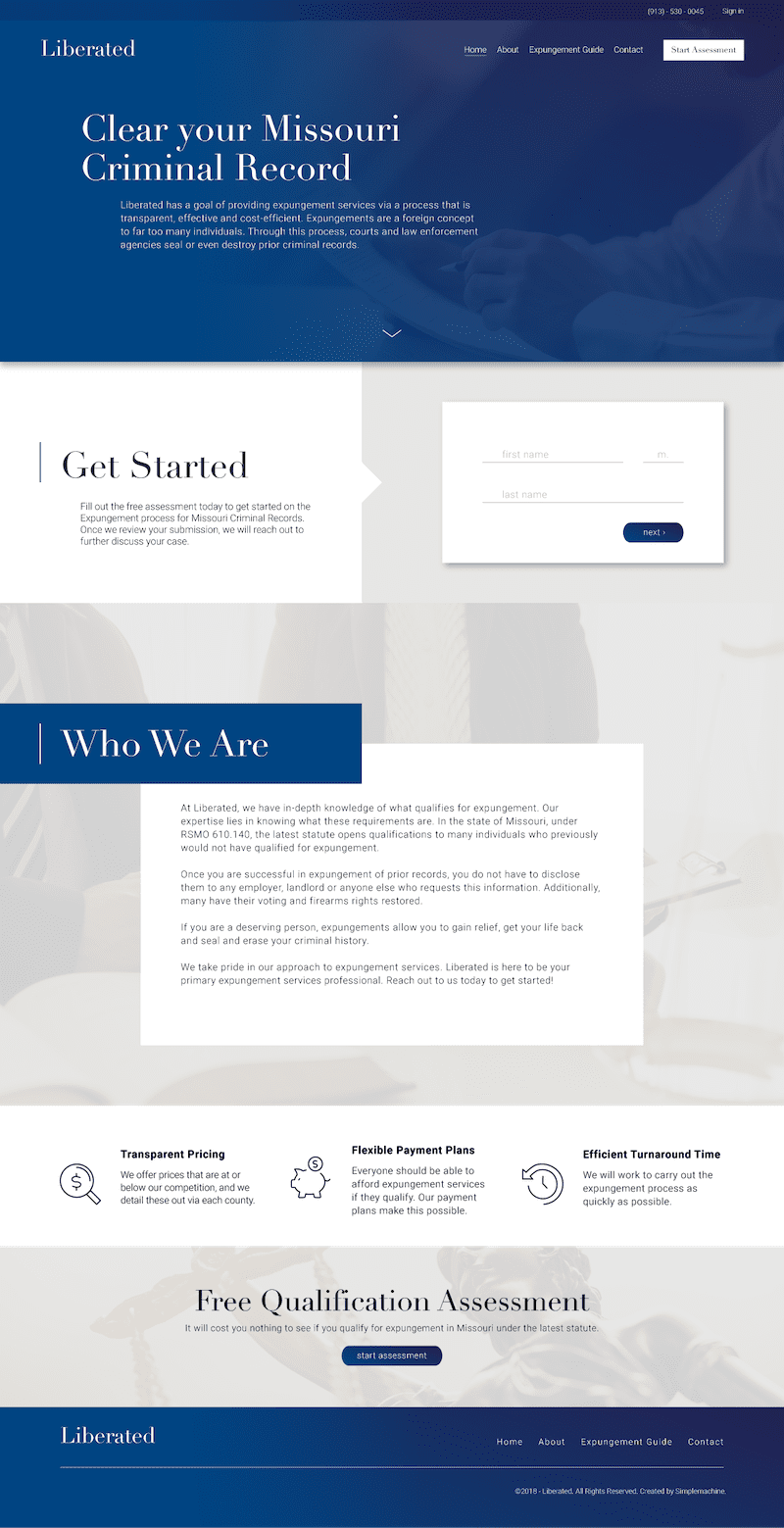 Liberated | Professional Web Design